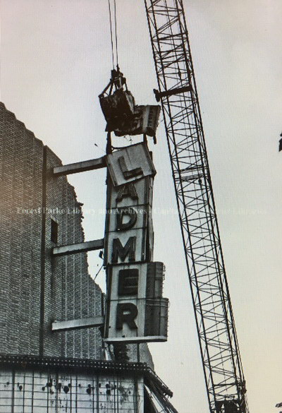 Gladmer Theatre - OLD PHOTO OF MARQUEE